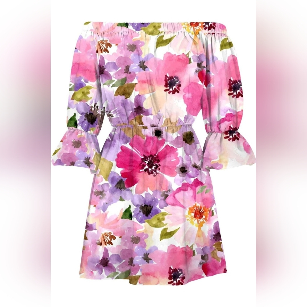 CASUAL FLORAL DRESS